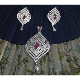 Changeable Diamond Pendant Set